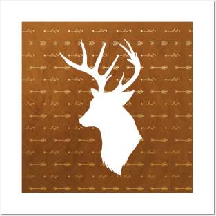 Fall Golden Arrows Stag Posters and Art